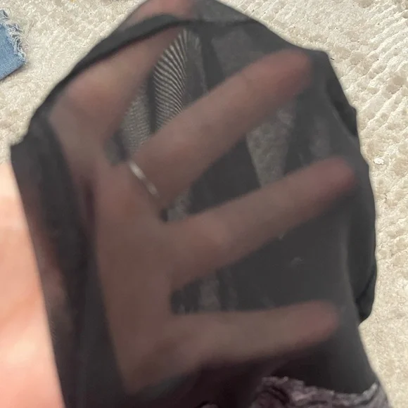 Black and Gray Women's Top - Picture 3 of 4